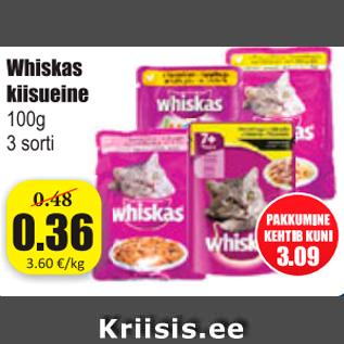 Allahindlus - Whiskas kiisueine