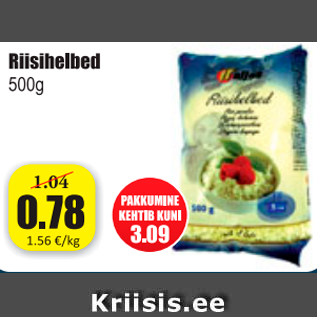 Allahindlus - Riisihelbed 500 g