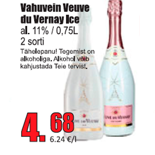 Allahindlus - Vahuvein Veuve du Vernay Ice