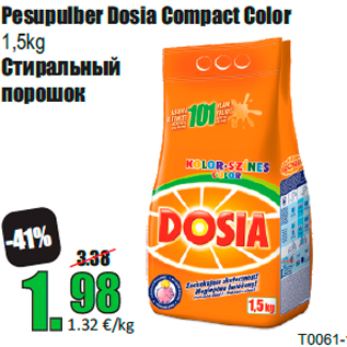 Allahindlus - Pesupulber Dosia Compact Color 1,5kg