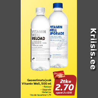 Allahindlus - Gaseerimata jook Vitamin Well, 500 ml