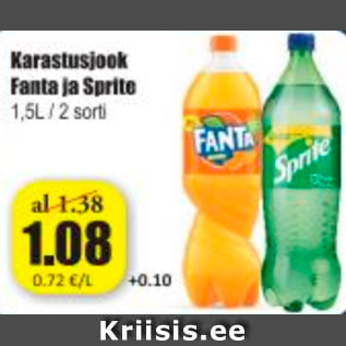 Allahindlus - Karastusjook Fanta ja Sprite