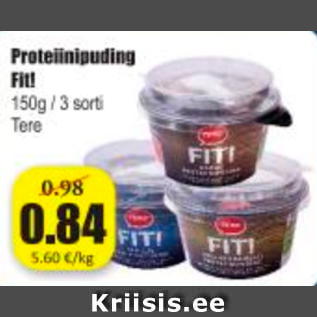 Allahindlus - Proteiinipuding Fit!