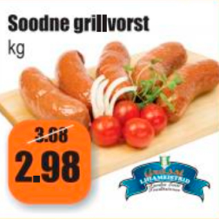 Allahindlus - Soodne grillvorst kg