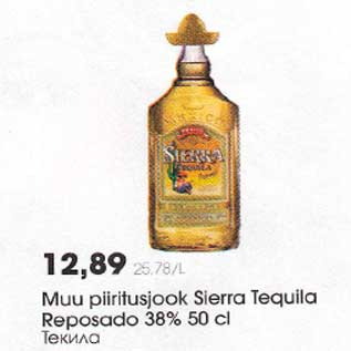 Allahindlus - Muu piiritusjook Sierra Tequila Reposado 38% 50 cl