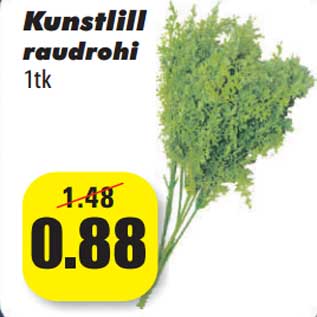 Allahindlus - Kunstlill raudrohi 1tk