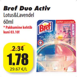 Allahindlus - Bref Duo Activ Lotus&Lavendel 60ml