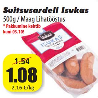 Allahindlus - Suitsusardell Isukas 500g / Maag Lihatööstus