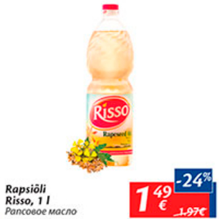 Allahindlus - Rapsiõli Risso, 1 l