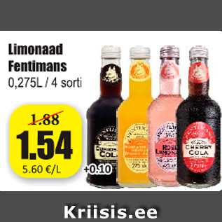 Allahindlus - Limonad Fentimans