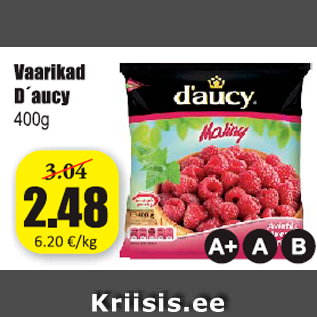 Allahindlus - Vaarikad D´aucy 400 g