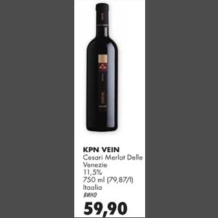 Allahindlus - KPN vein Cesari Merlot Delle Venezie