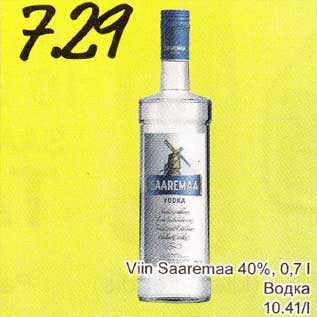 Allahindlus - Viin Saaremaa 40%, 0,7 l