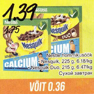 Allahindlus - Nestle hommikusöök