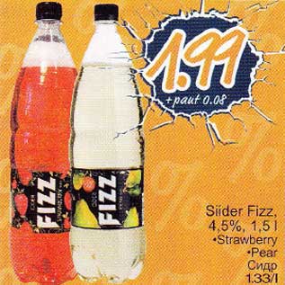 Allahindlus - Siider Fizz, 4,5%, 1,5 l