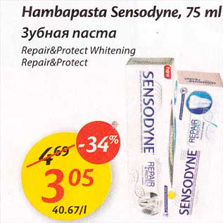 Allahindlus - Hambapasta Sensodyne, 75 ml