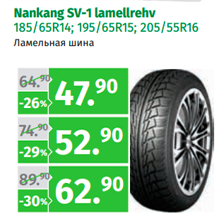 Allahindlus - Nankang SV-1 lamellrehv