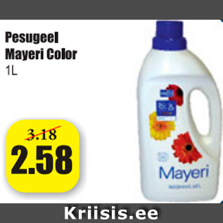 Allahindlus - Pesugeel Mayeri Color 1 l