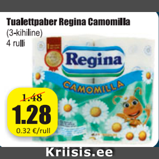 Allahindlus - Tualettpaber Regina Camomilla