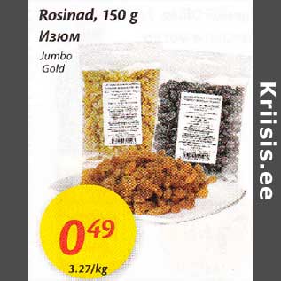 Allahindlus - Rosinad,150 g