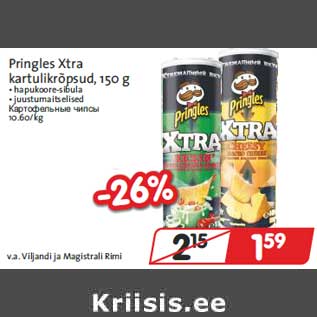 Allahindlus - Pringles Xtra kartulikrõpsud, 150 g