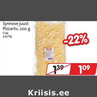 Allahindlus - Synnove juust Pizzariiv, 200 g