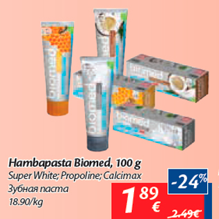 Allahindlus - Hambapasta Biomed, 100 g