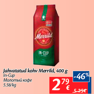 Allahindlus - Jahvatatud kohv Merrild, 400 g