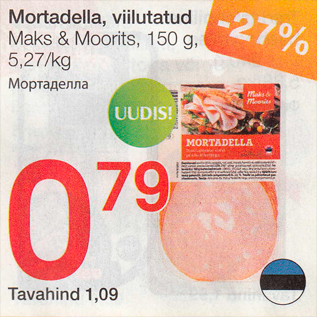 Allahindlus - Mortadella, viilutatud