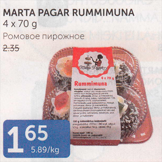 Allahindlus - MARTA PAGAR RUMMIMUNA