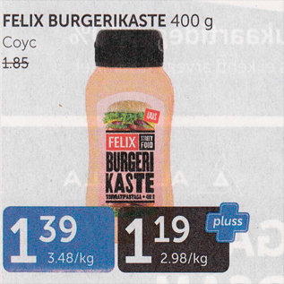 Allahindlus - FELIX BURGERIKASTE 400 G