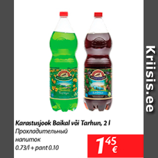 Allahindlus - Karastusjook Baikal või Tarhun, 2 l