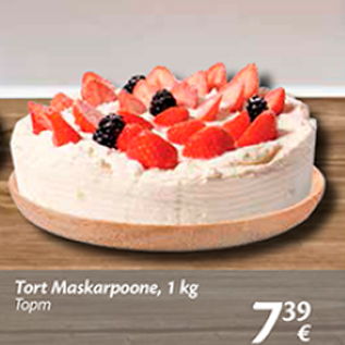 Allahindlus - Tort Maskarpoone, 1 kg