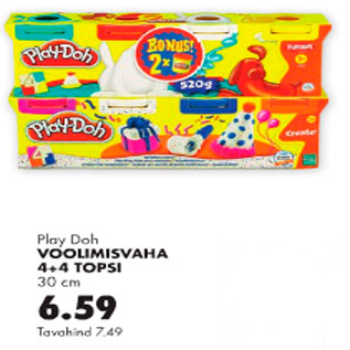 Allahindlus - Voolimisvaha Play-Doh 4+4 topsi