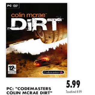 Allahindlus - PC:"Codemasters colin mcrae dirt"