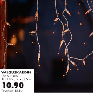 Allahindlus - Valguskardin Jääpurikas 100 tuld