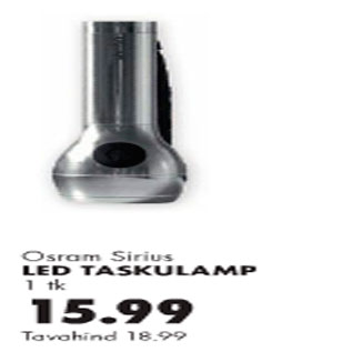 Allahindlus - LED Taskulamp Osram Sirius