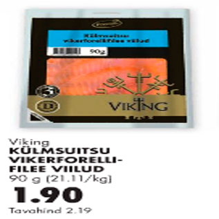 Allahindlus - Viking külmsuitsu vikerforellifilee viilud