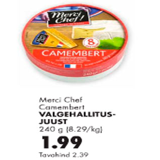 Allahindlus - Merci Chef Camembert valgehallitusjuust