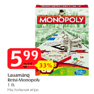 Allahindlus - Lauamäng Reisi-Monopoly