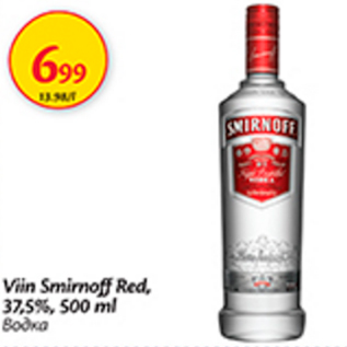 Allahindlus - Viin Smirnoff Red