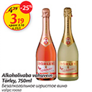 Allahindlus - Alkoholivaba vahuvein Törley, 750 ml