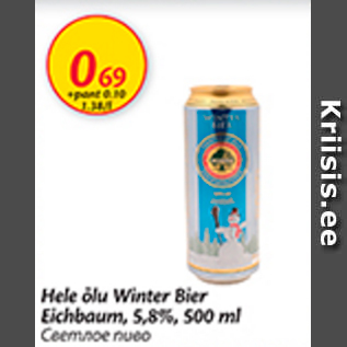 Allahindlus - Hele õlu Winter Bier Eichbaum