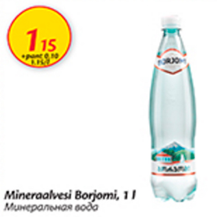 Allahindlus - Mineraalvesi Borjomi, 1 l