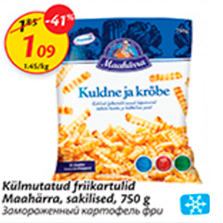 Allahindlus - Külmutatud frikartulid Maahärra, sakilised, 750 g