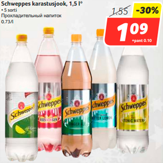 Allahindlus - Schweppes karastusjook, 1,5 l*