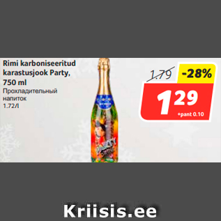 Allahindlus - Rimi karboniseeritud karastusjook Party, 750 ml