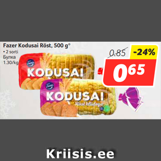 Allahindlus - Fazer Kodusai Röst, 500 g*