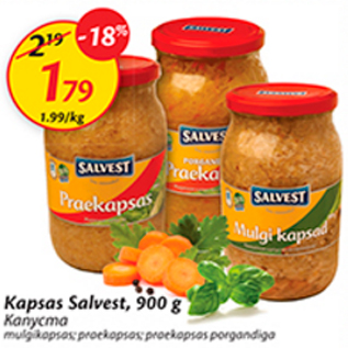 Allahindlus - Kapsas Salvest, 900 g