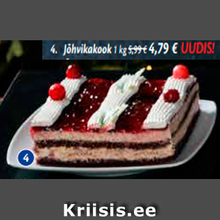 Allahindlus - Jõhvikakook 1 kg